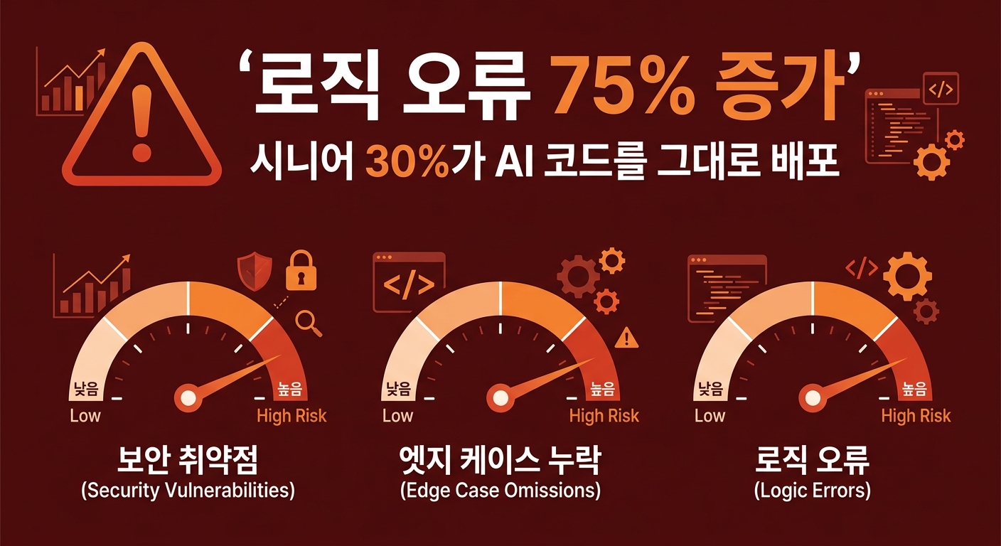 로직 오류 75% 증가 경고
